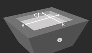 Fireplace Fire Glass Dimensions